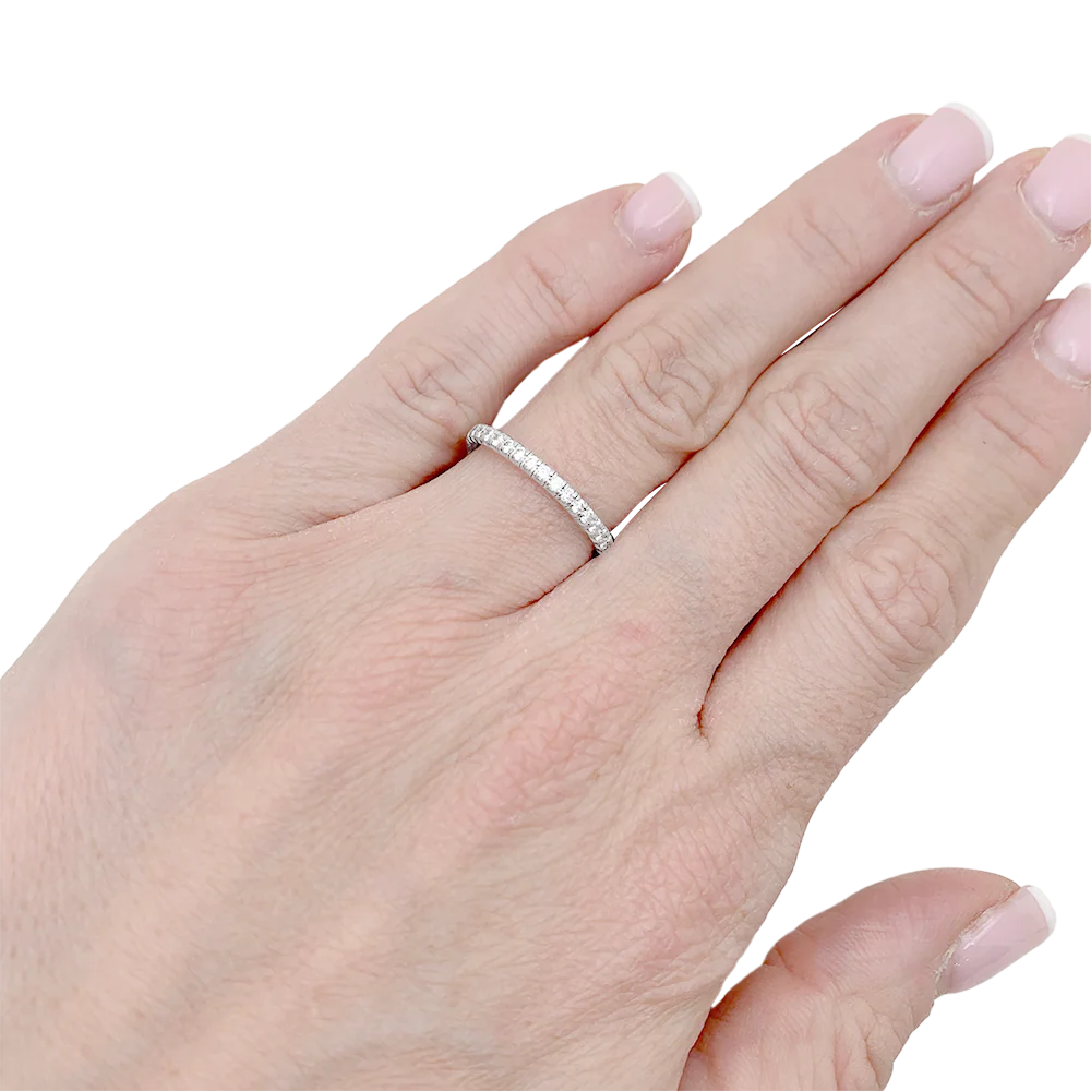 Alliance Cartier, "Etincelle", or blanc, diamants. - Image 4