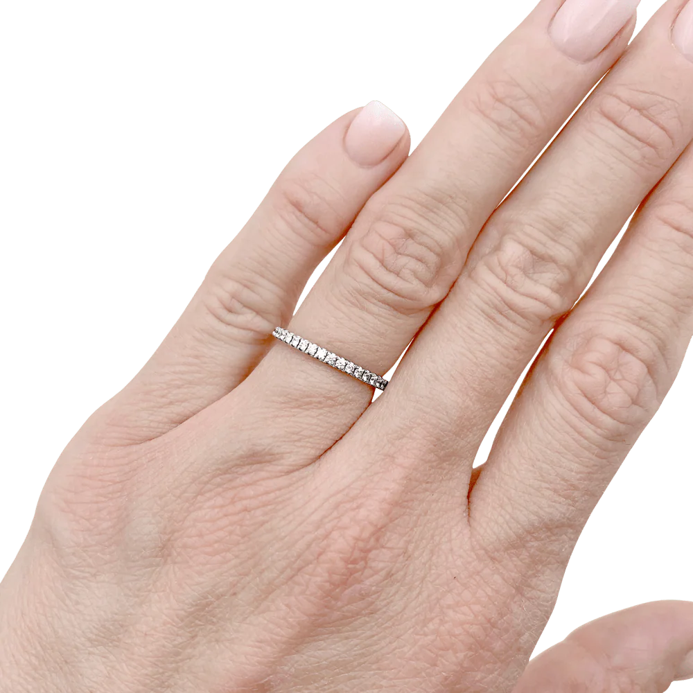 Alliance Chaumet, or blanc et diamants. - Image 6
