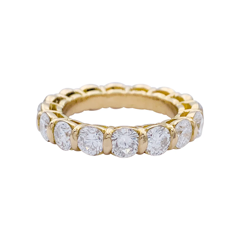 Alliance or jaune et diamants. - Image 6