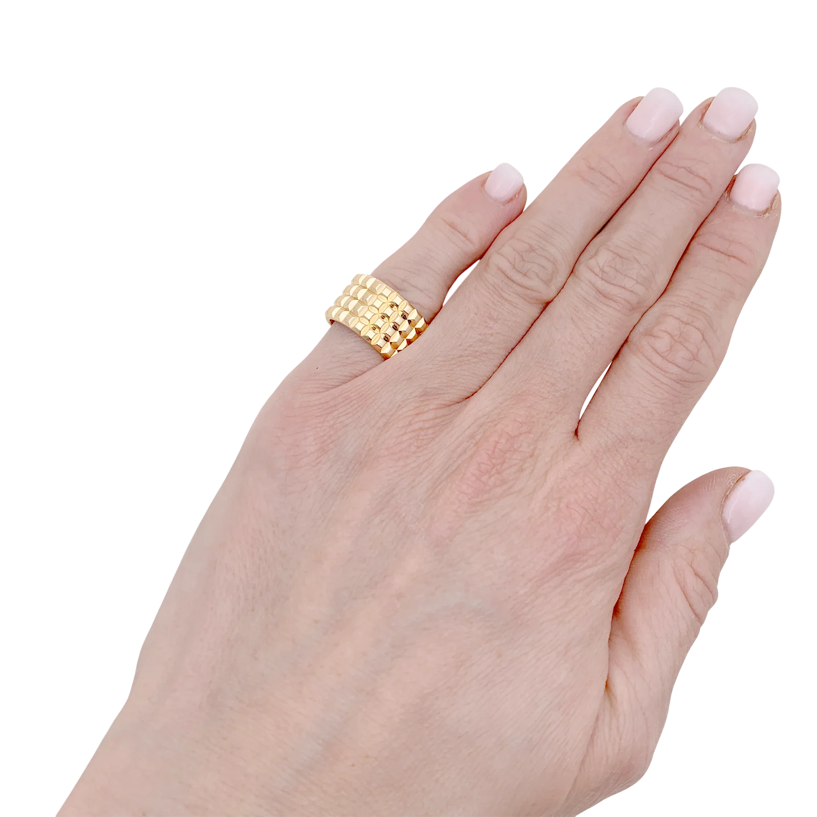 Bague Boucheron "Clou de Paris" or jaune. - Image 5