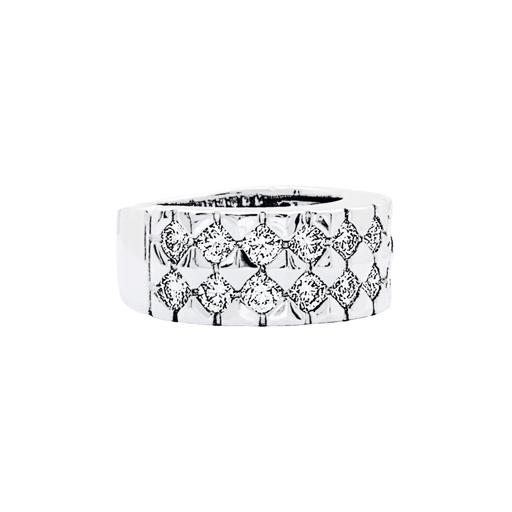 Bague Boucheron, or blanc et diamants. - Image 4