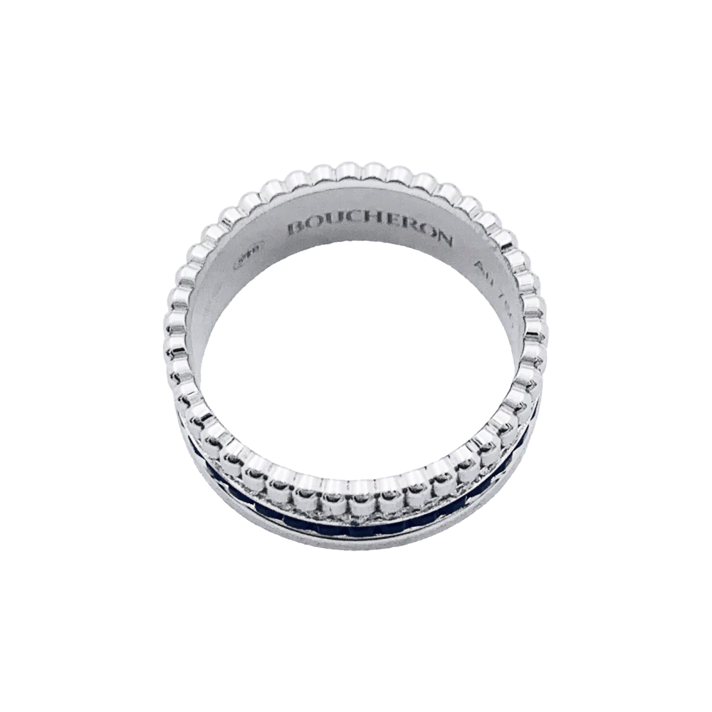 Bague Boucheron,"Quatre Black Edition Small", en or blanc, PVD, diamants. - Image 3