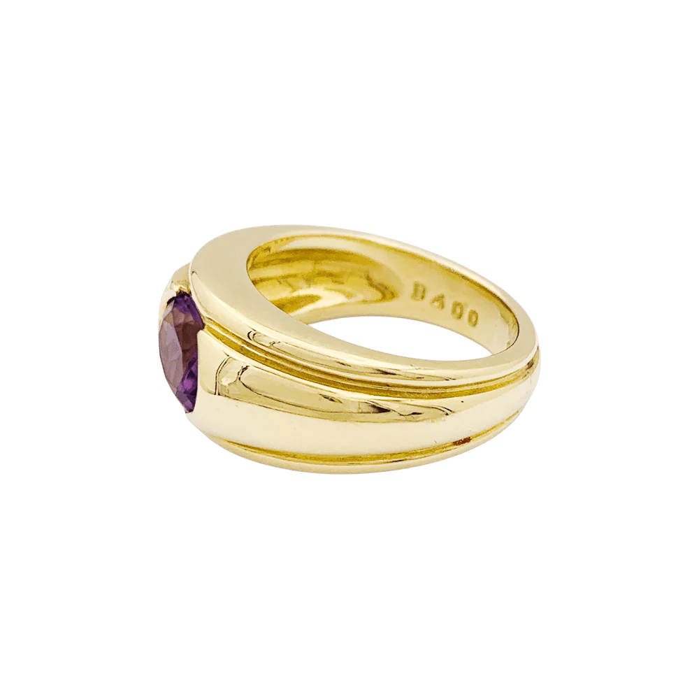 Bague Boucheron, "Roxane", or jaune, améthyste. - Image 3