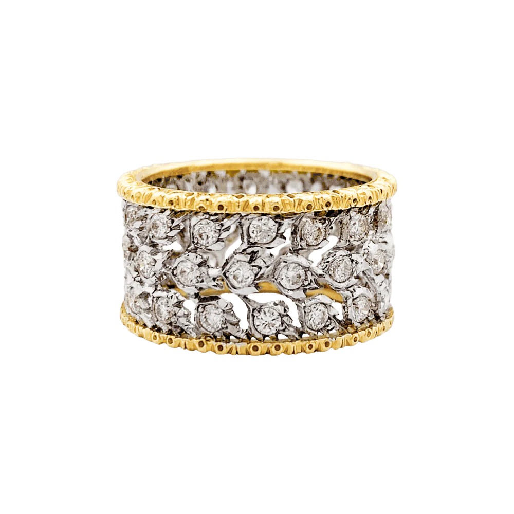 Bague Buccellati, « Éternelle Band », deux ors.