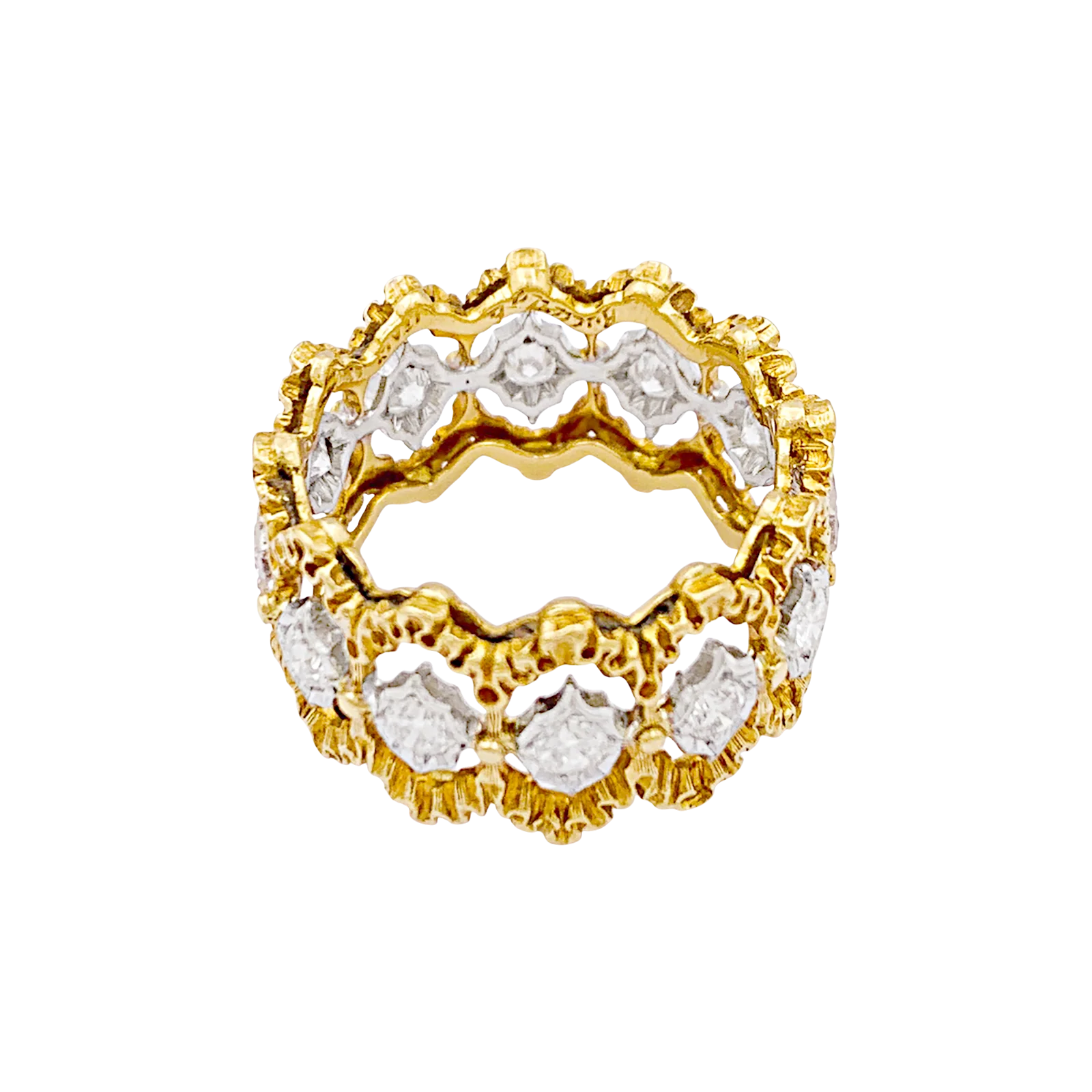 Bague Buccellati "Eternelle Band" or, diamants. - Image 3