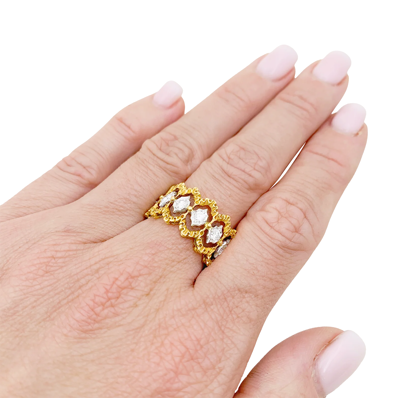 Bague Buccellati "Eternelle Band" or, diamants. - Image 5