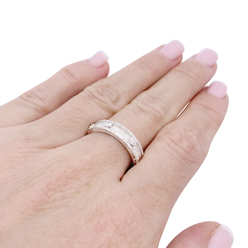 Bague Buccellati "Eternelle Macri Capri" or blanc, diamants. - Image 6