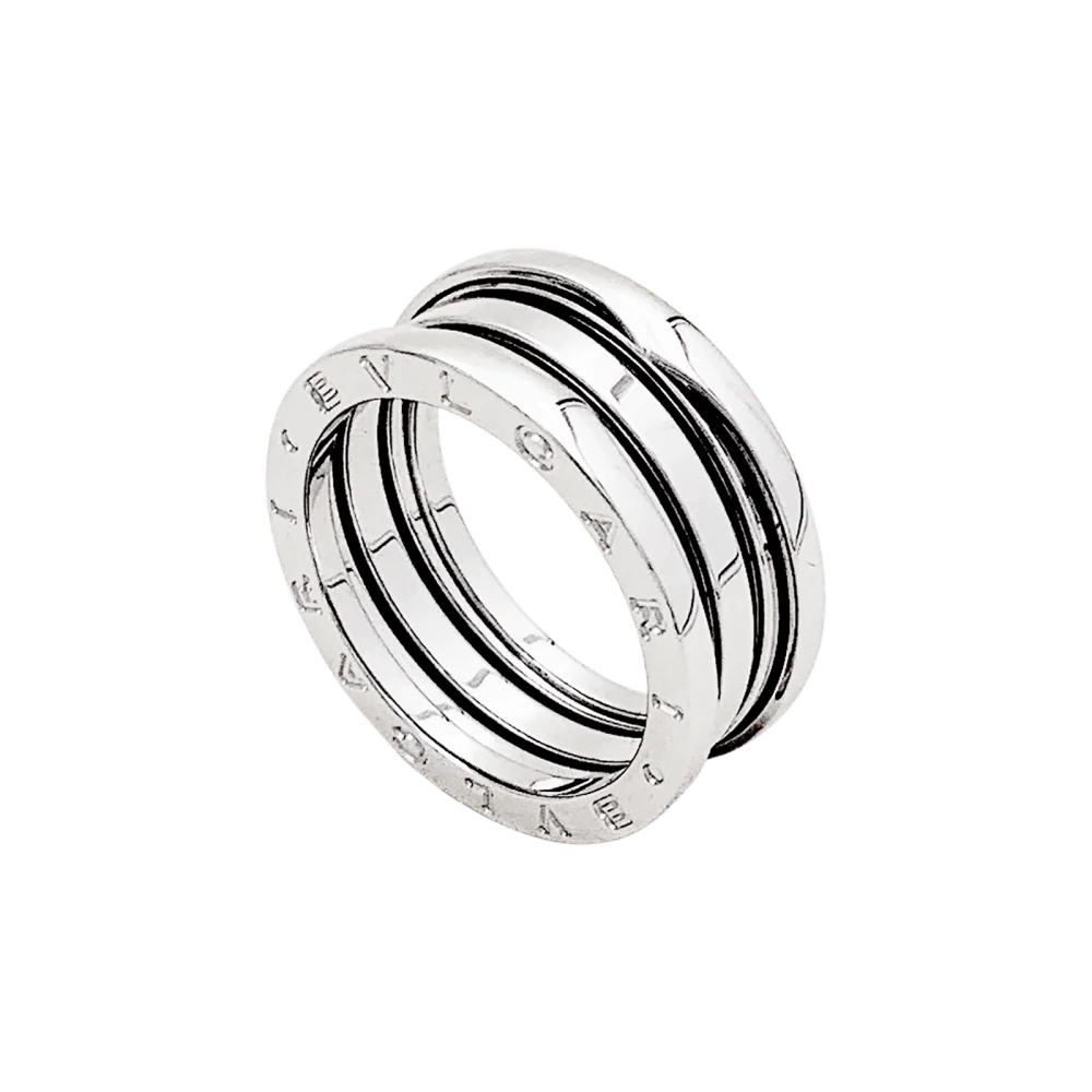 Bague Bulgari, « B.Zéro 1 », or blanc.