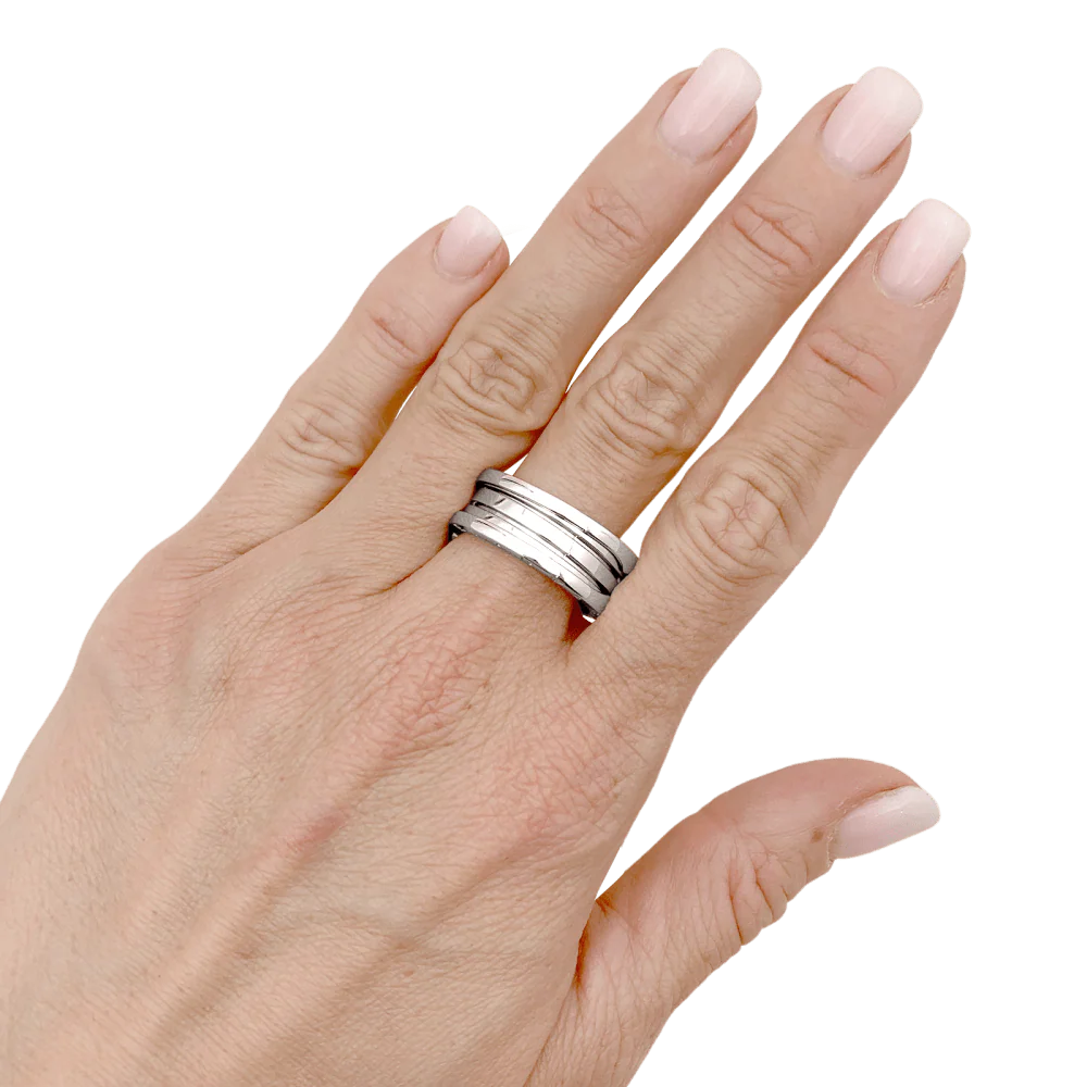 Bague Bulgari, « B.Zéro 1 », or blanc. - Image 5