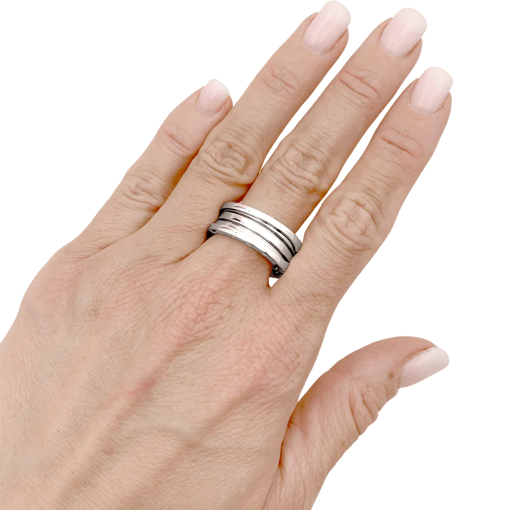 Bague Bulgari, « B.Zéro 1 », or blanc. - Image 6