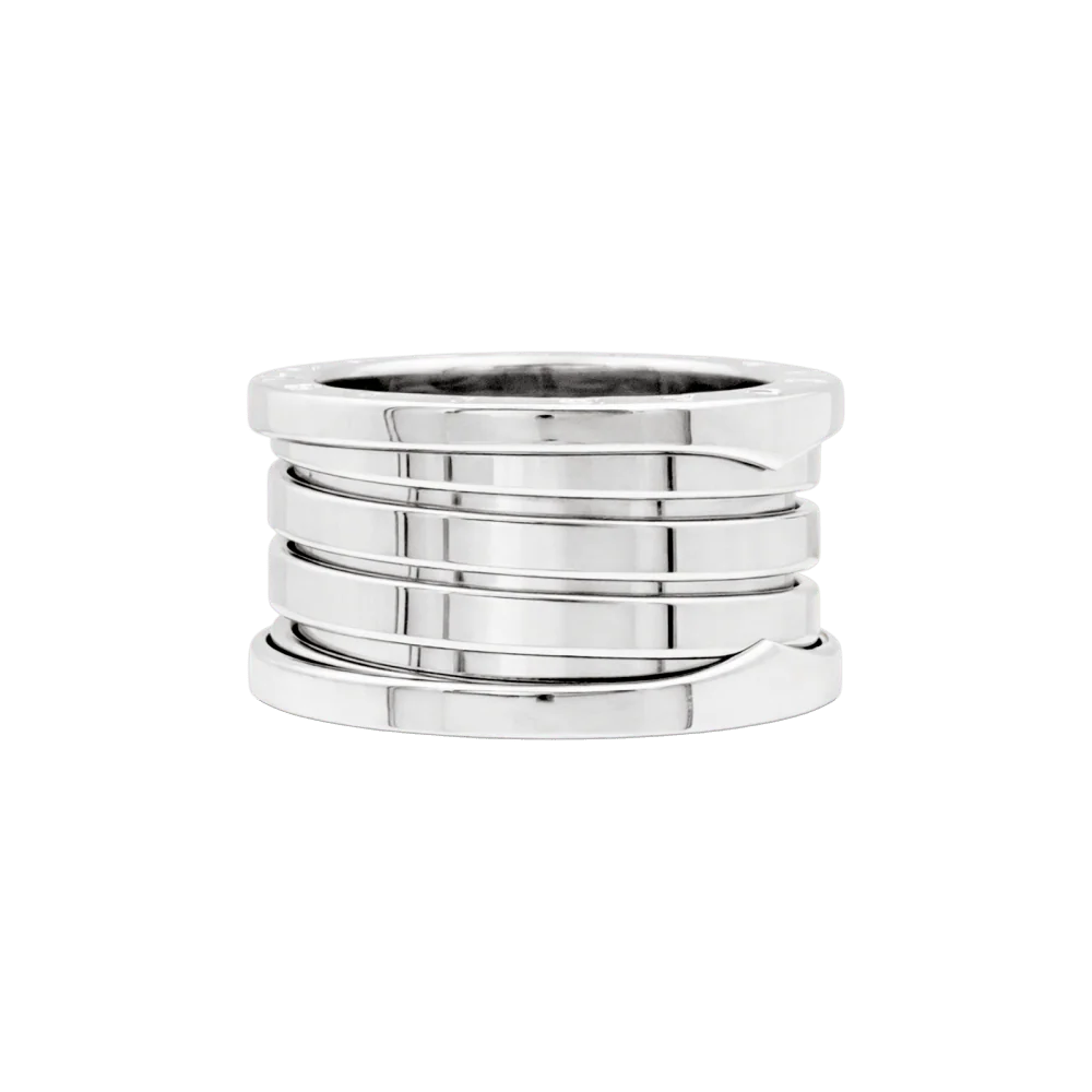 Bague Bulgari, "B.Zero1", or blanc.