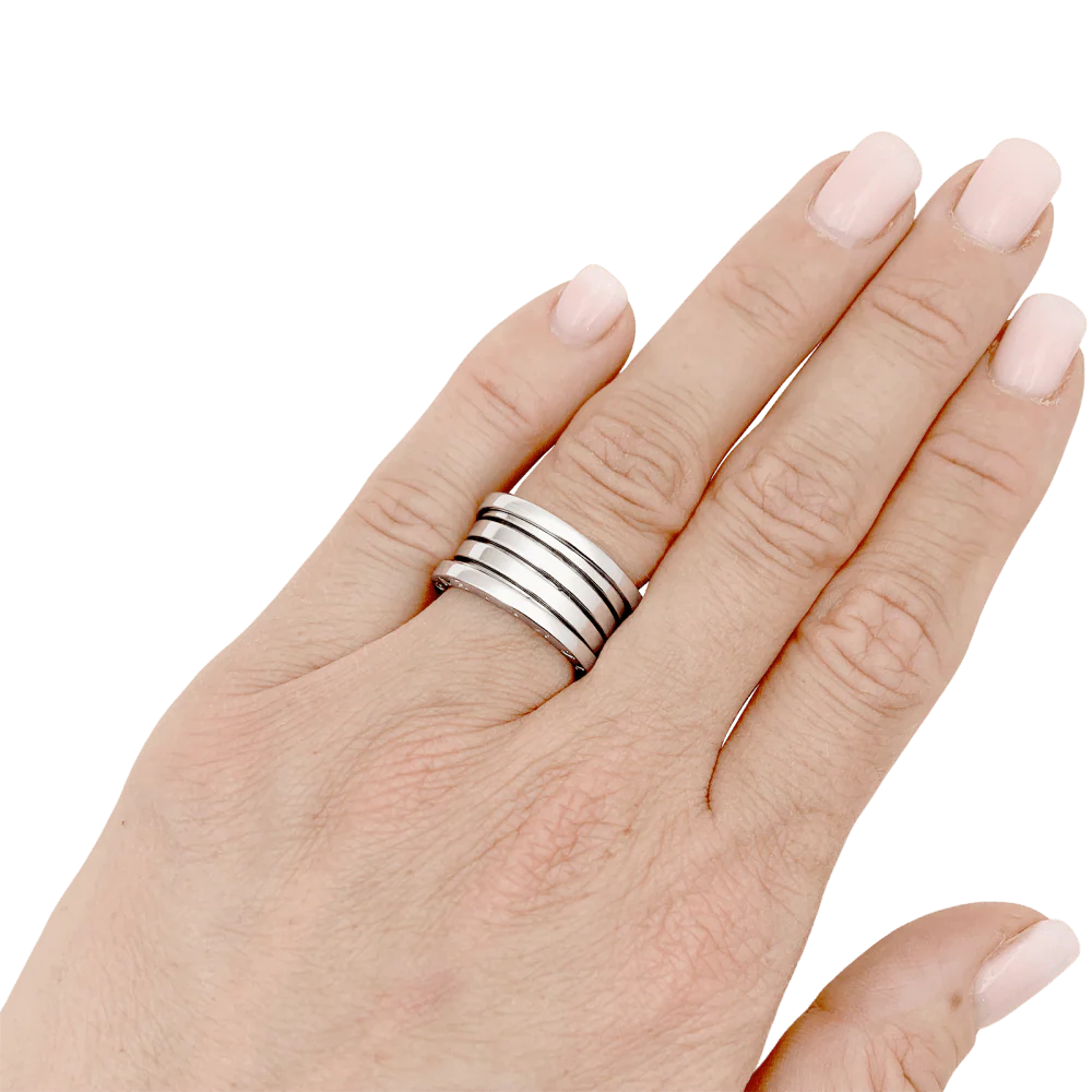 Bague Bulgari, "B.Zero1", or blanc. - Image 5