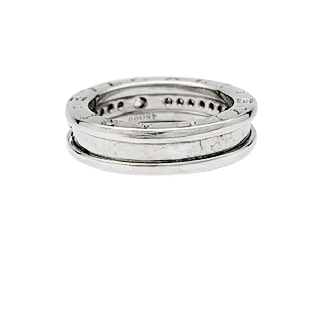 Bague Bulgari, "B.Zero1", or blanc et diamant central - Image 6