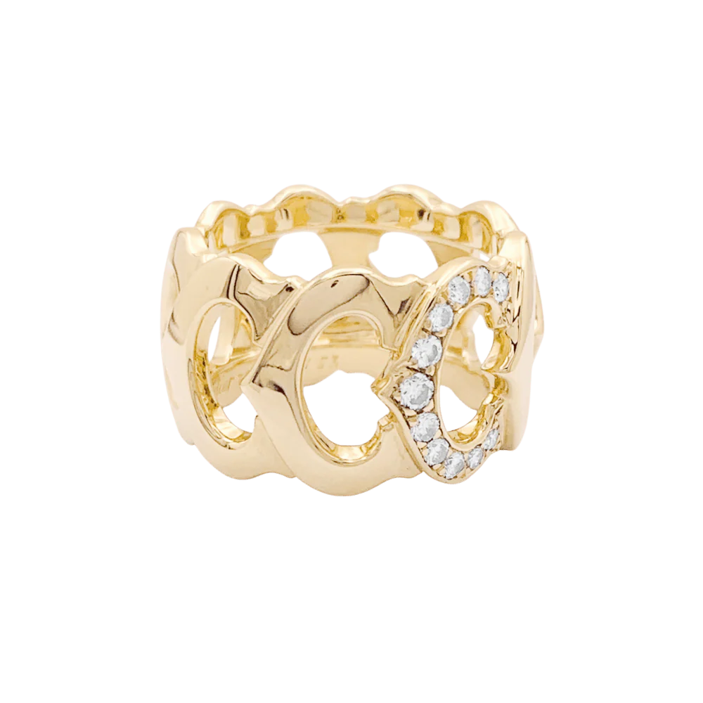 Bague Cartier, "C de Cartier", or jaune, diamants. - Image 4