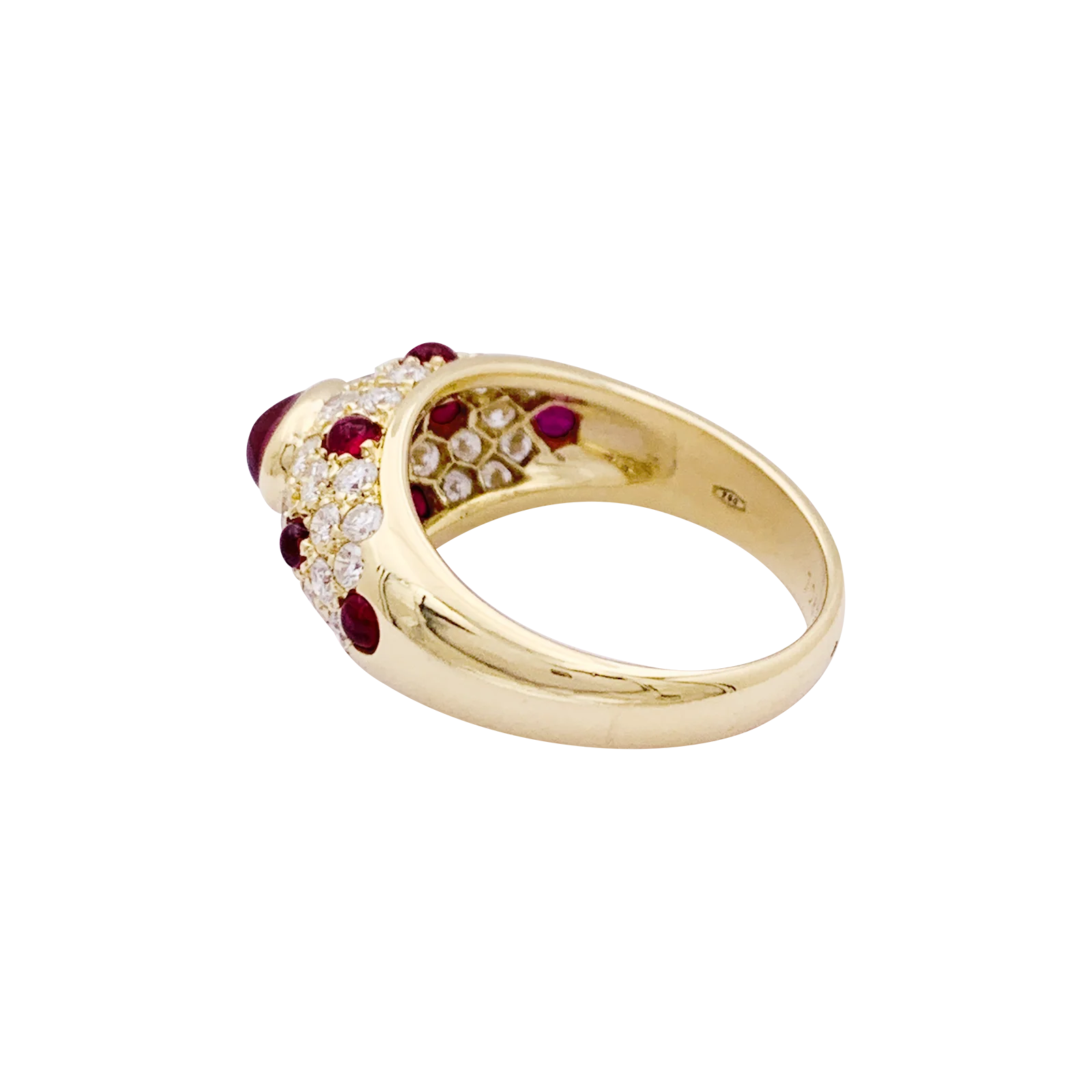 Bague Cartier, "Corinthe", or jaune, rubis, diamants. - Image 4