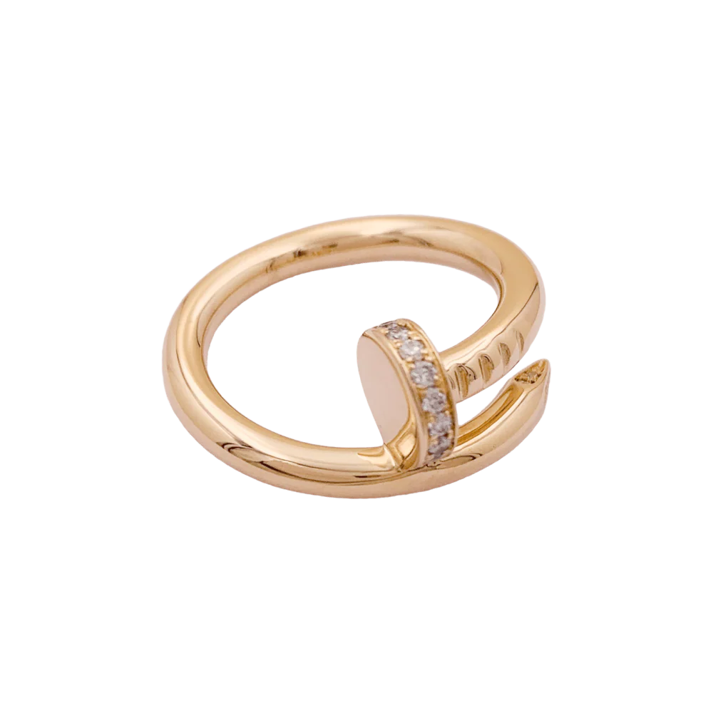Bague Cartier, "Juste un Clou", or rose, diamants. - Image 2