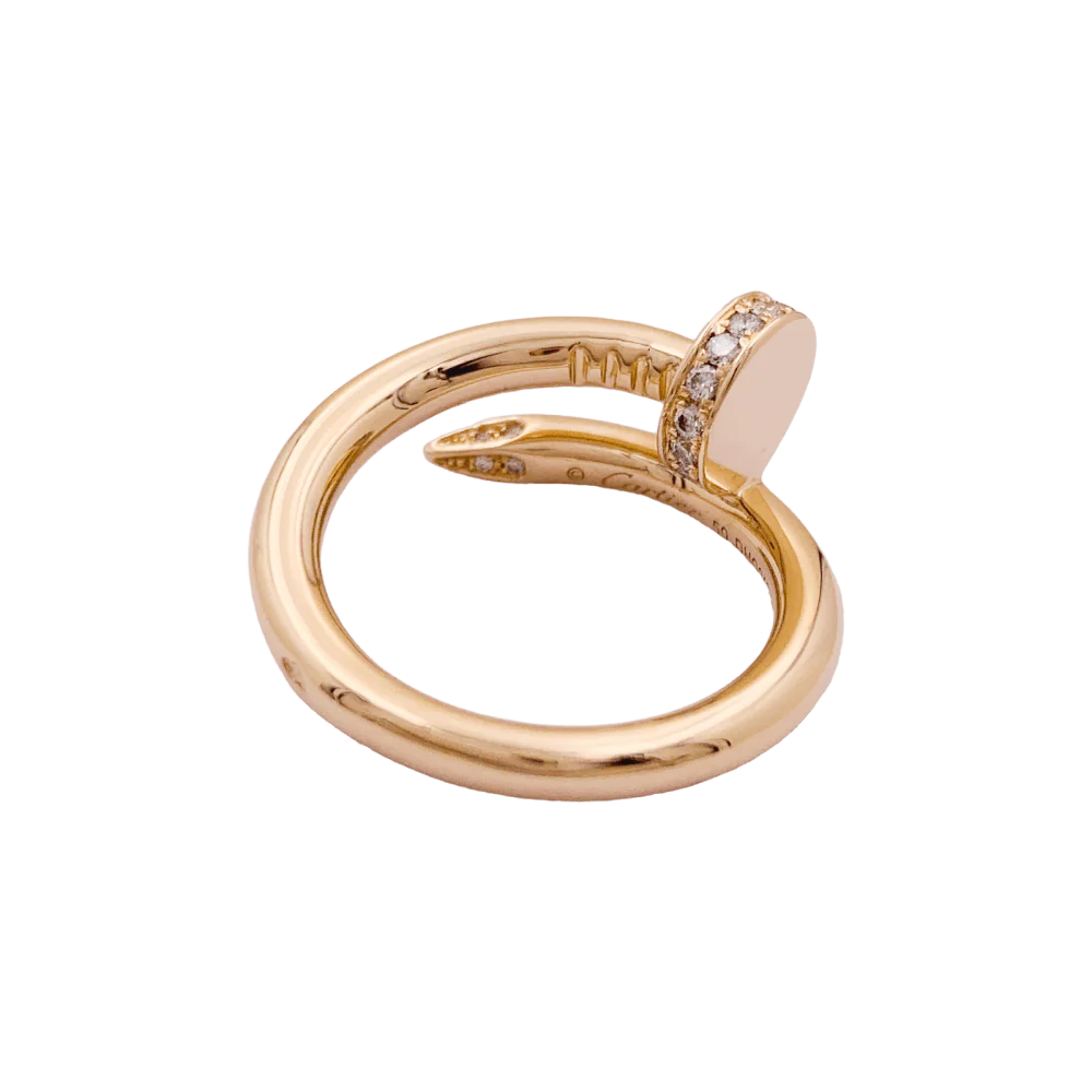 Bague Cartier, "Juste un Clou", or rose, diamants. - Image 3
