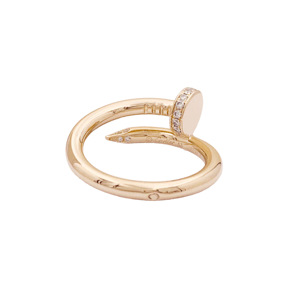 Bague Cartier, "Juste un Clou", or rose et diamants. - Image 3
