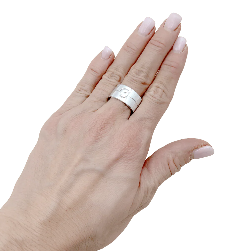 Bague Cartier, "Love" or blanc. - Image 6