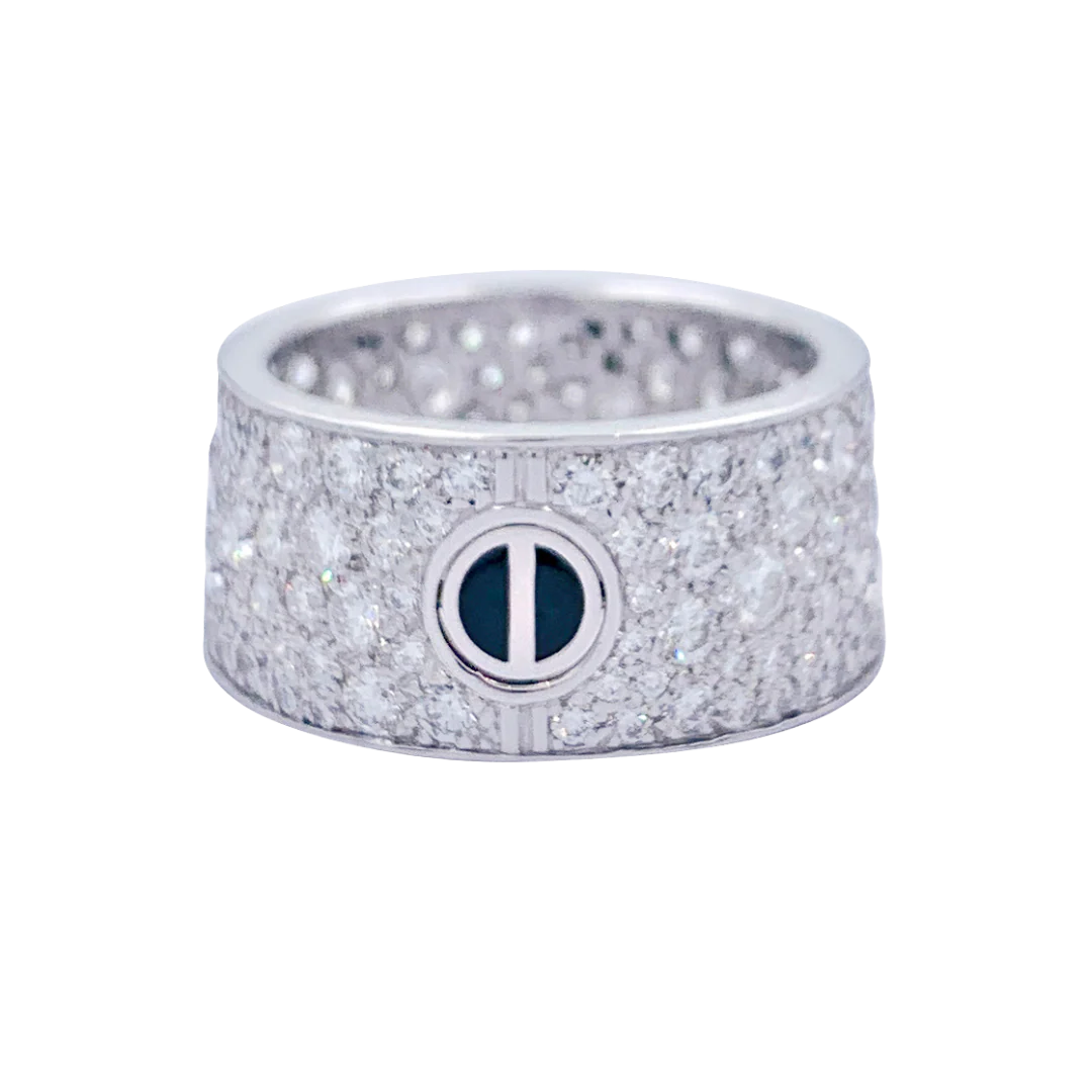 Bague Cartier, "Love", or blanc, diamants.
