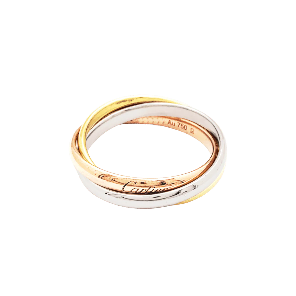Bague Cartier, "Trinity", 3 ors, petit modèle. - Image 2