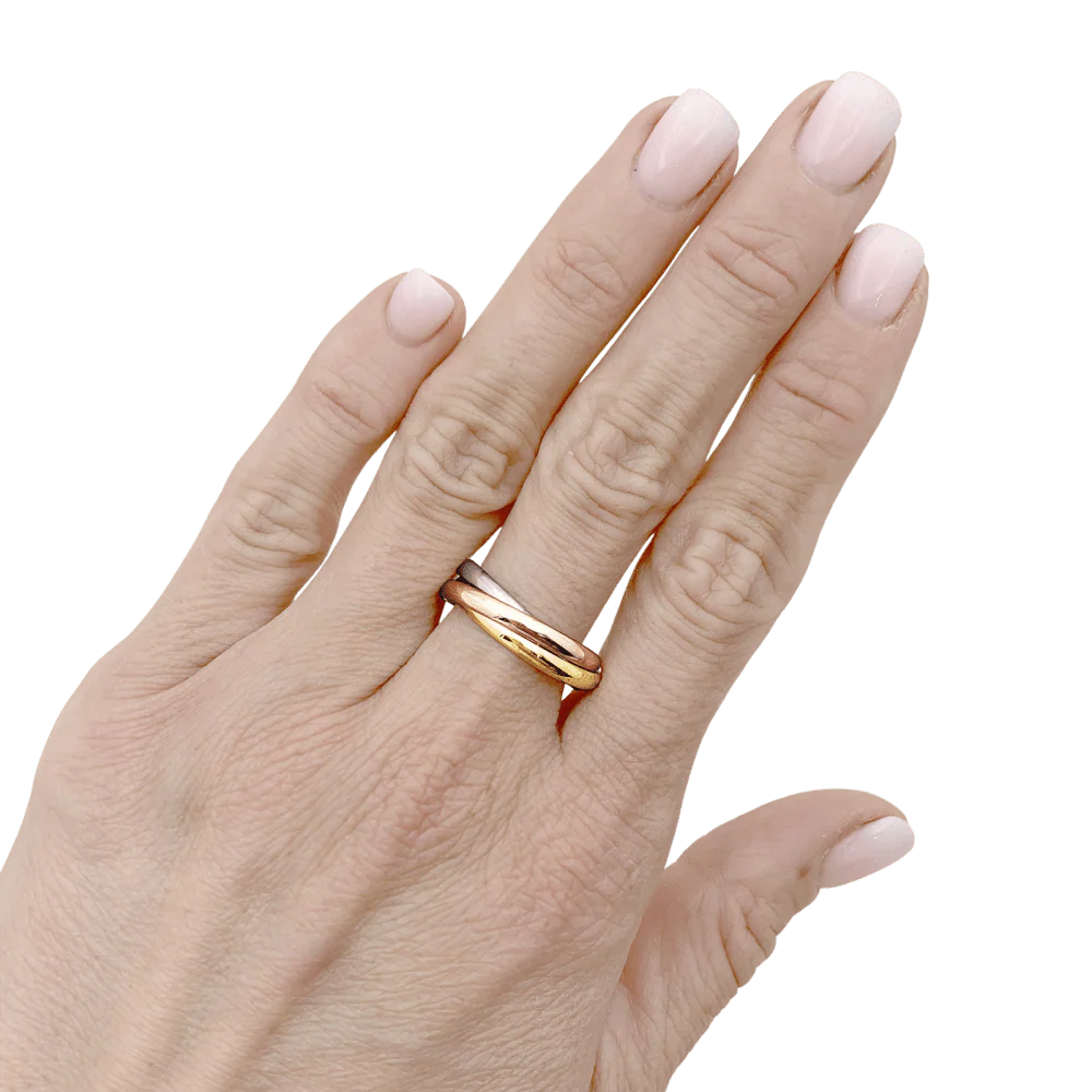 Bague Cartier, "Trinity", 3 ors, petit modèle. - Image 5