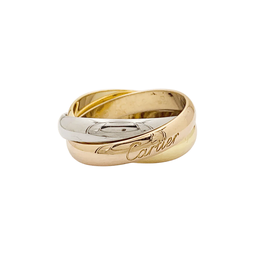 Bague Cartier, "Trinity", 3 tons d'or.