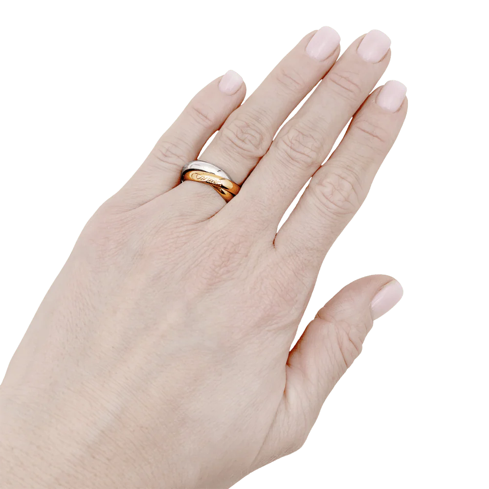 Bague Cartier, "Trinity", 3 tons d'or. - Image 5