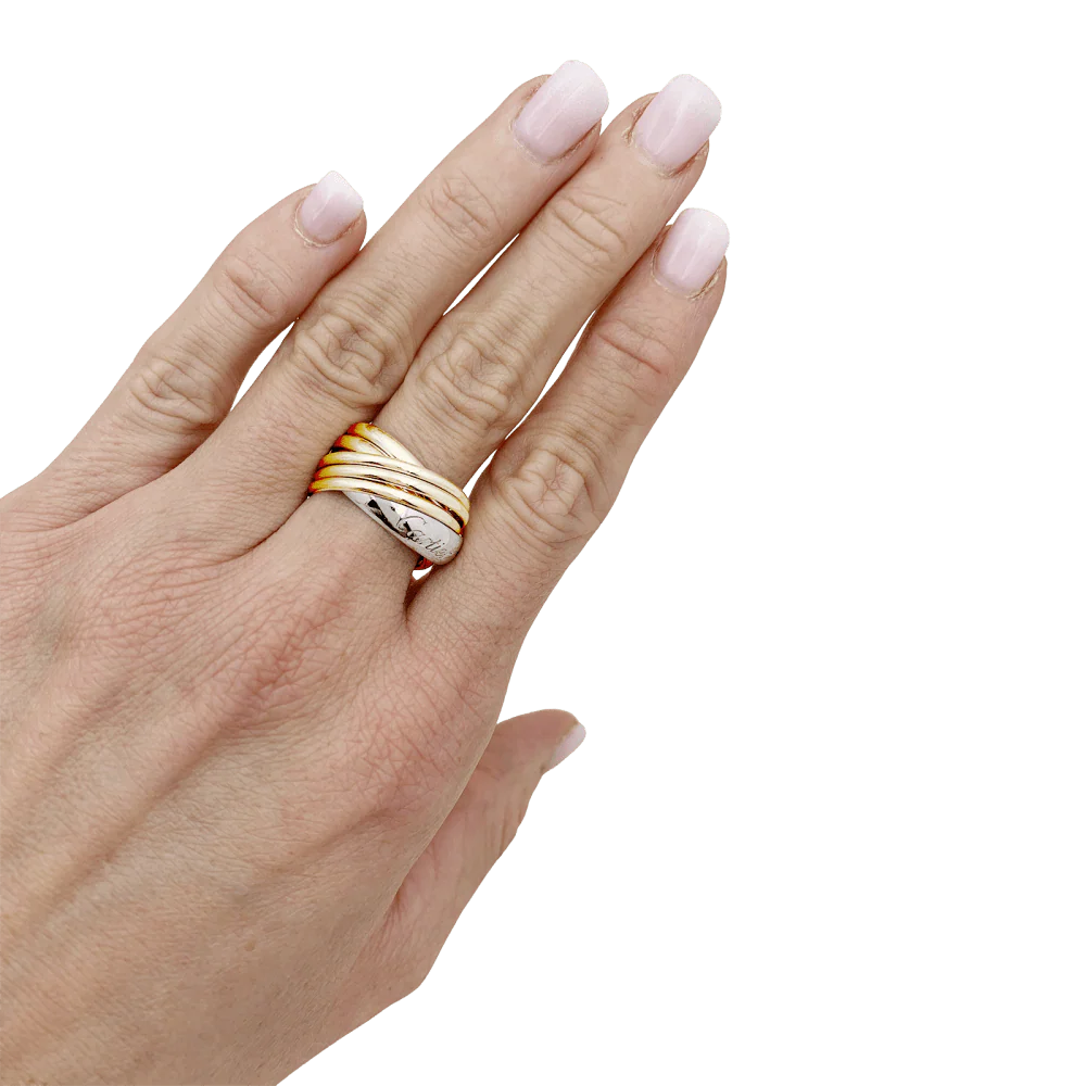 Bague Cartier, "Trinity", 3 tons d'or. - Image 5