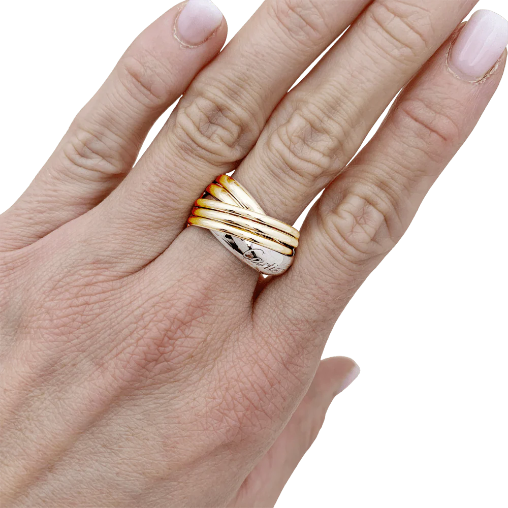 Bague Cartier, "Trinity", 3 tons d'or. - Image 6