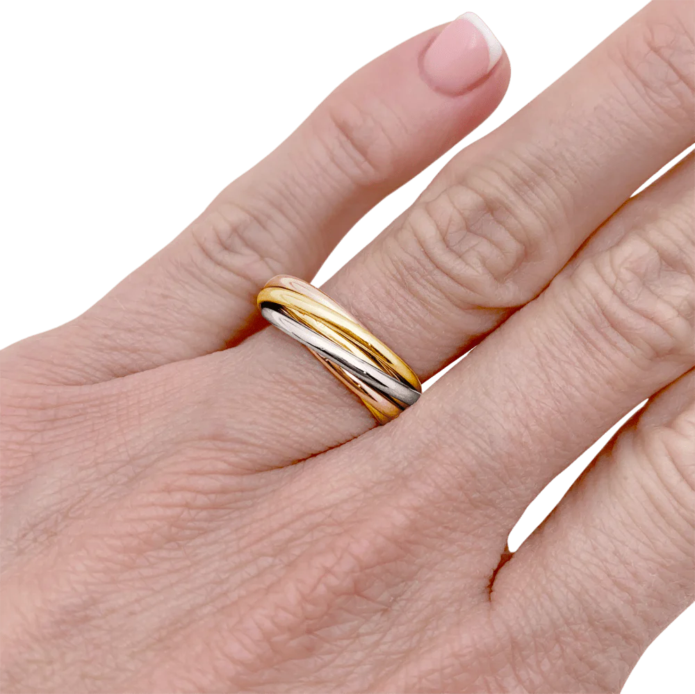 Bague CARTIER, « Trinity 7 anneaux », 3 ors. - Image 6