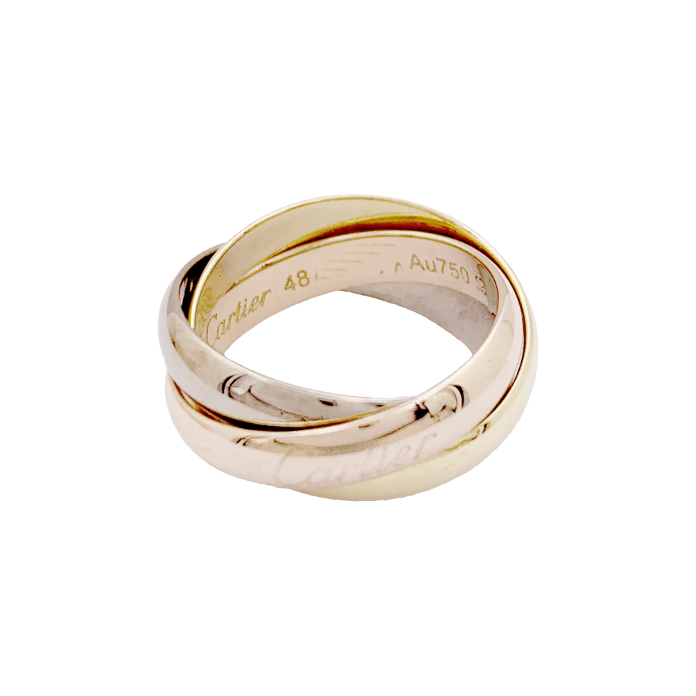 Bague Cartier, "Trinity Classique", trois ors. - Image 2