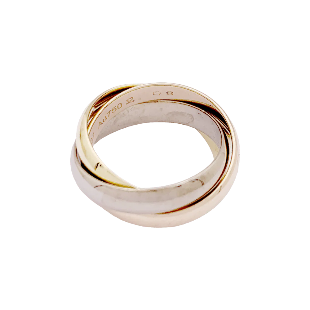 Bague Cartier, "Trinity Classique", trois ors. - Image 4