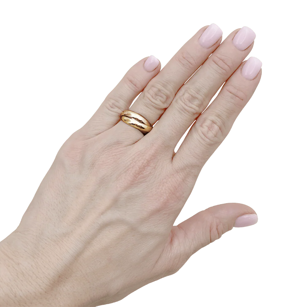 Bague Cartier, "Trinity Classique", trois ors. - Image 5
