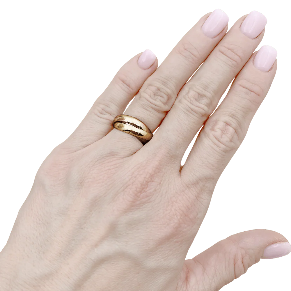 Bague Cartier, "Trinity Classique", trois ors. - Image 6