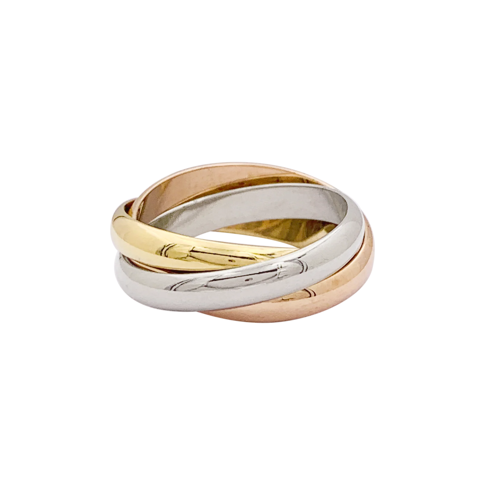 Bague Cartier, "Trinity Classique", trois ors. - Image 3