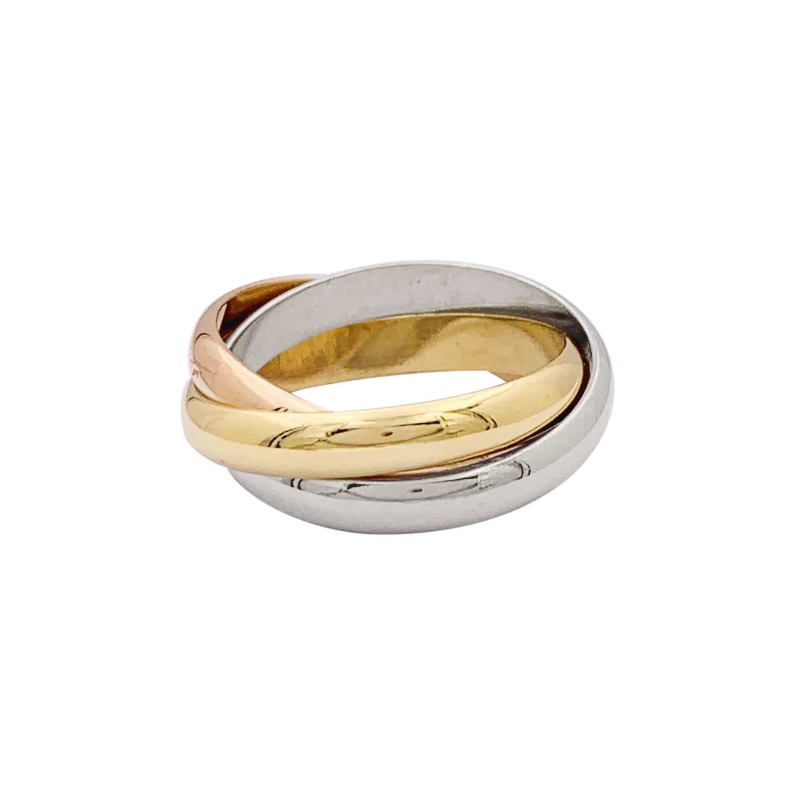 Bague Cartier, "Trinity Classique", trois ors. - Image 4