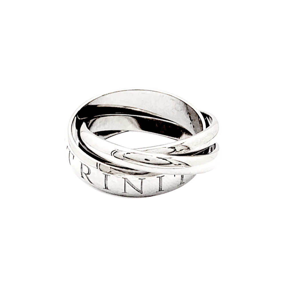Bague CARTIER "Trinity", or blanc. - Image 4