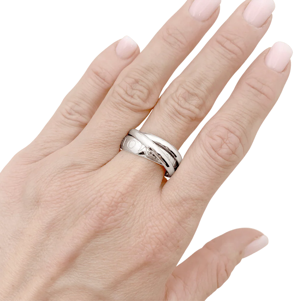 Bague CARTIER "Trinity", or blanc. - Image 6