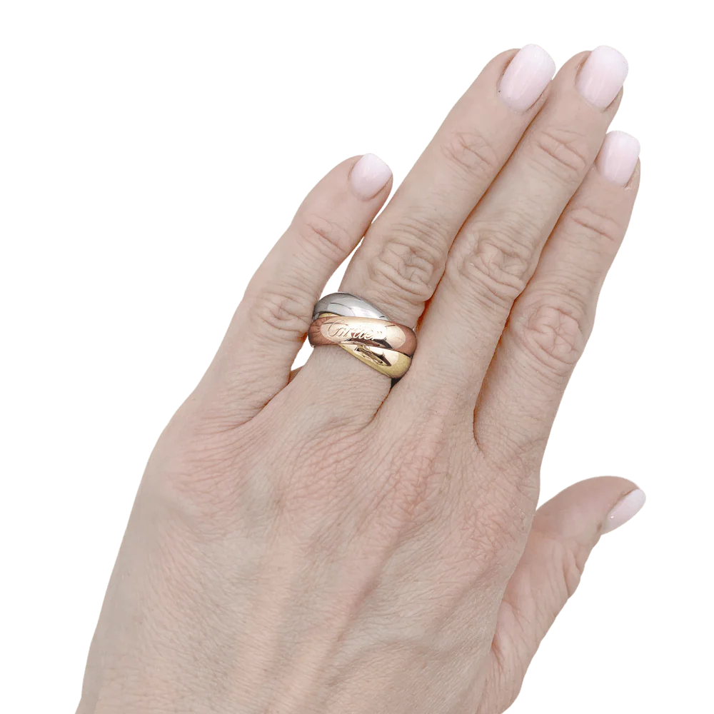 Bague Cartier, "Trinity", or jaune, or blanc, or rose. - Image 5