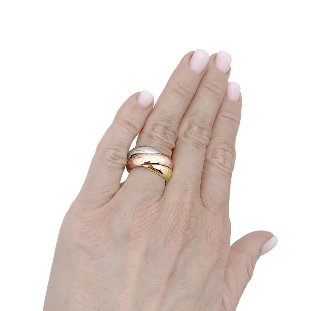Bague Cartier, "Trinity", or jaune, or blanc, or rose. - Image 6