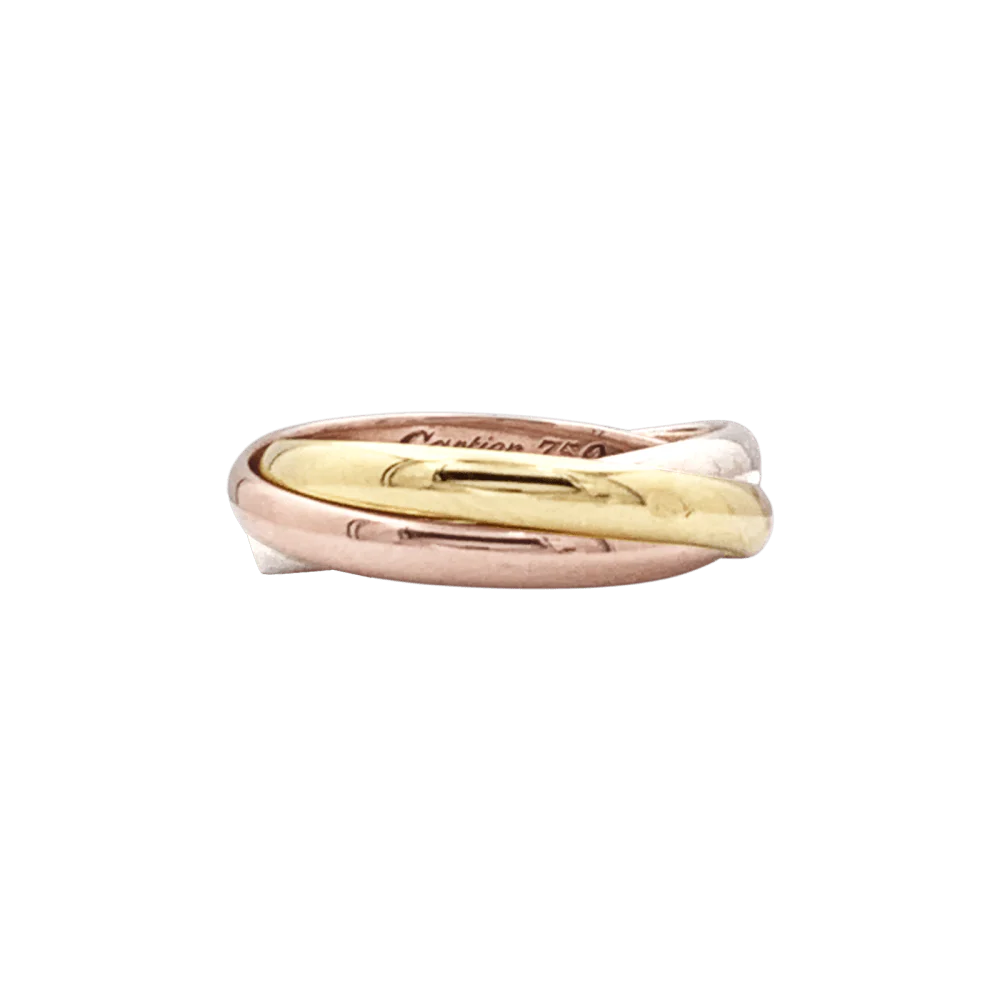Bague Cartier, "Trinity", trois tons d'or.