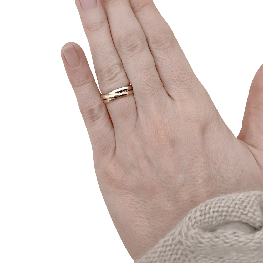 Bague Cartier, "Trinity", trois tons d'or. - Image 5