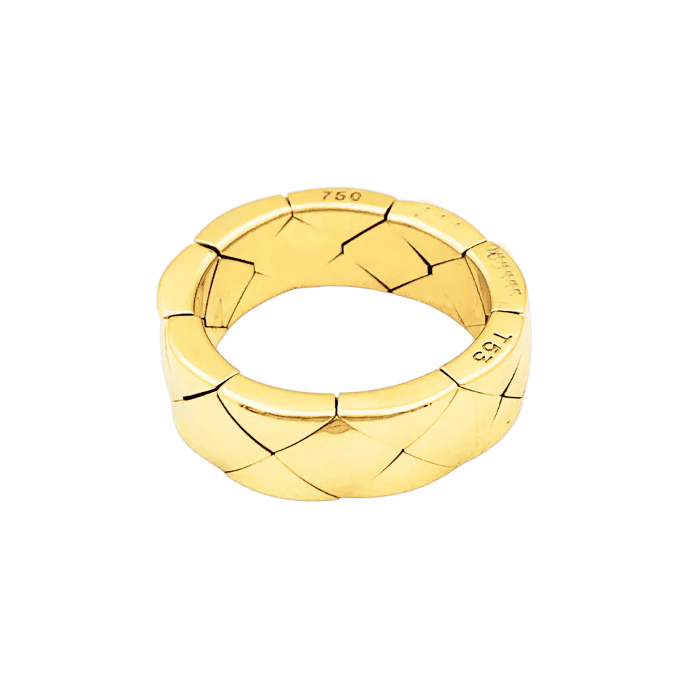 Bague Chanel, "Matelassé", or jaune. - Image 2