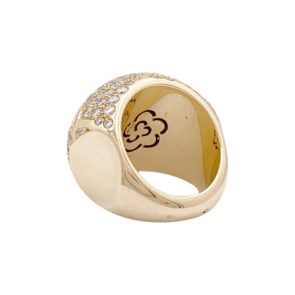 Bague Chanel, "Profil de Camelia" or jaune et diamants. - Image 6