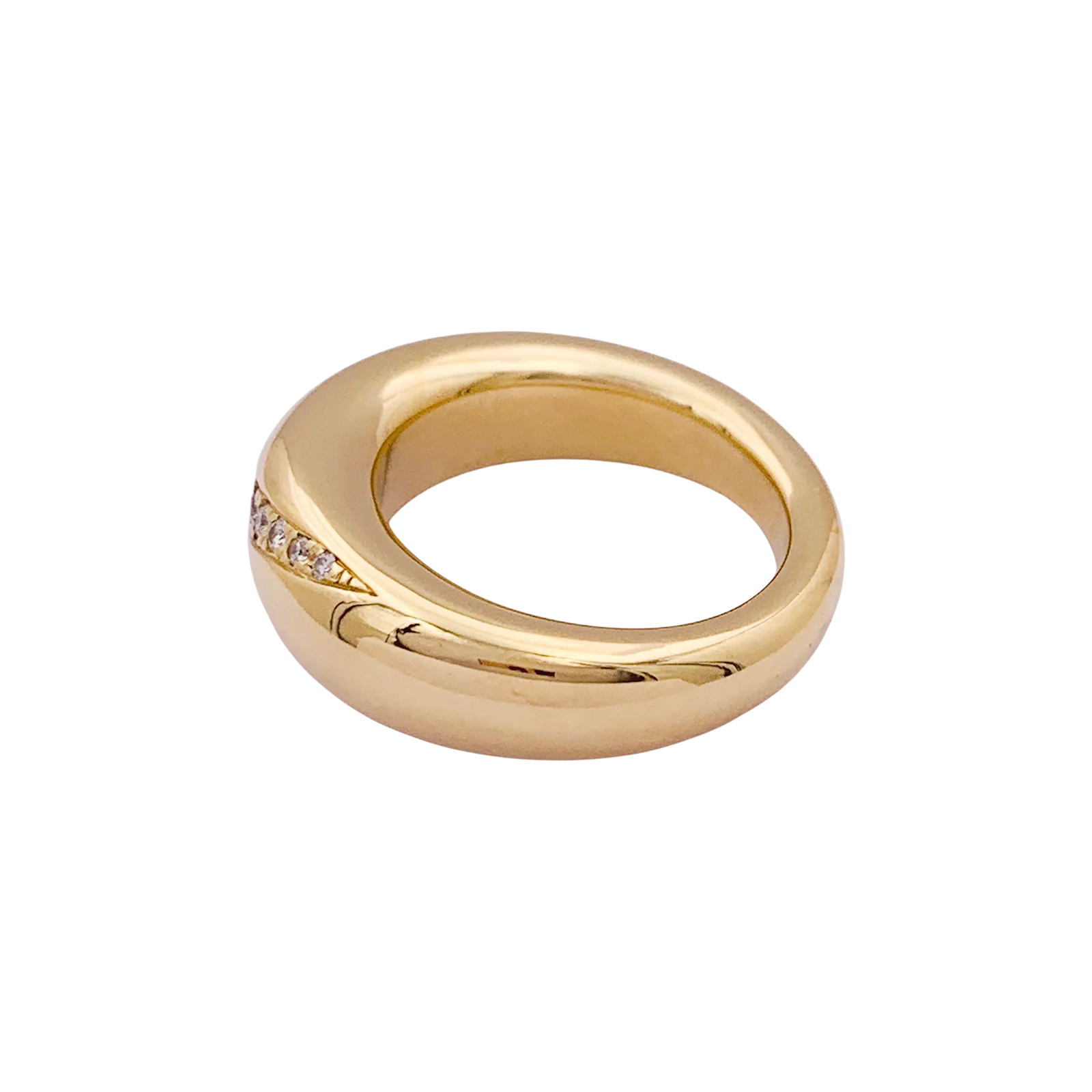 Bague Chaumet "Anneau" or jaune, diamants. - Image 3