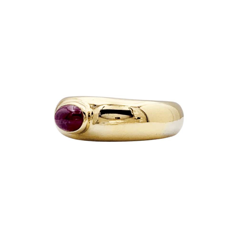 Bague Chaumet, "Anneau" or jaune et rubis. - Image 3