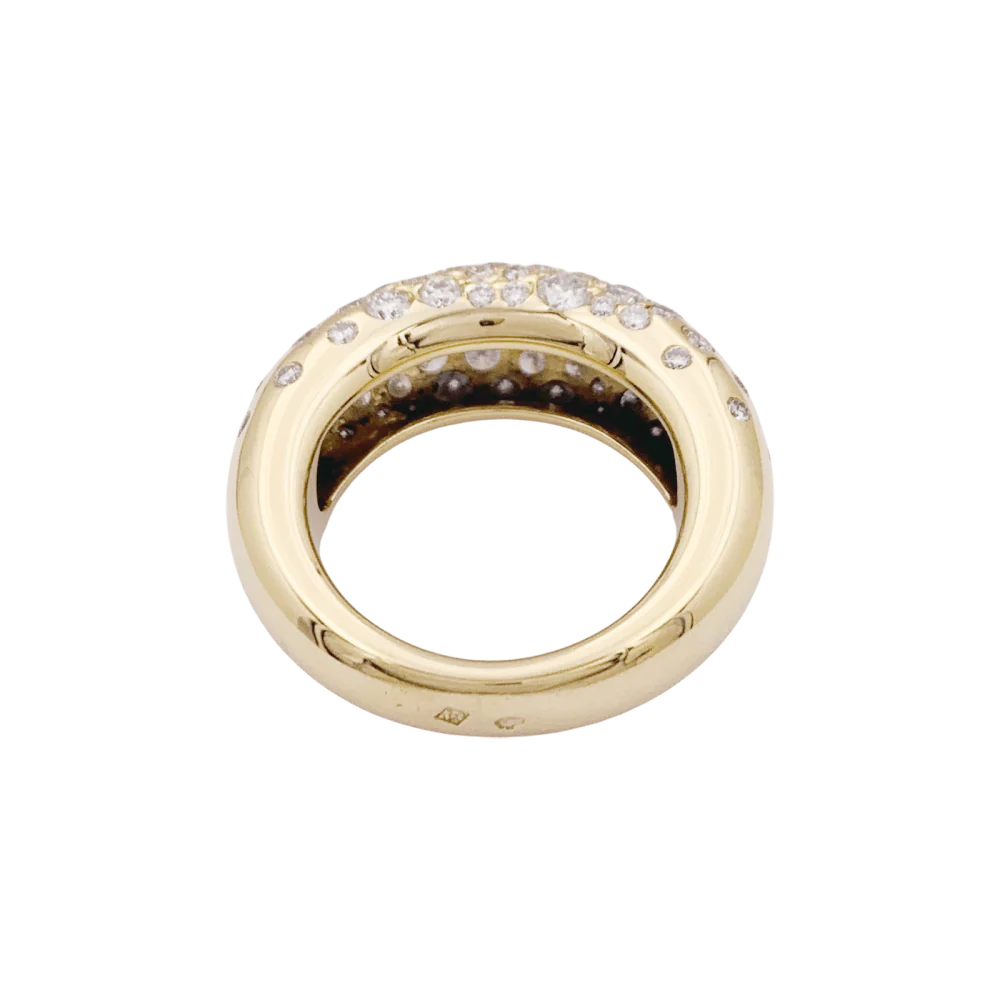Bague Chaumet, "Grains de Caviar", or jaune et diamants. - Image 5