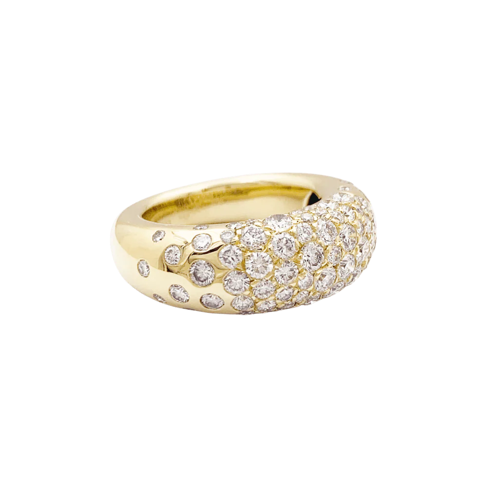Bague Chaumet, "Grains de Caviar", or jaune et diamants. - Image 6