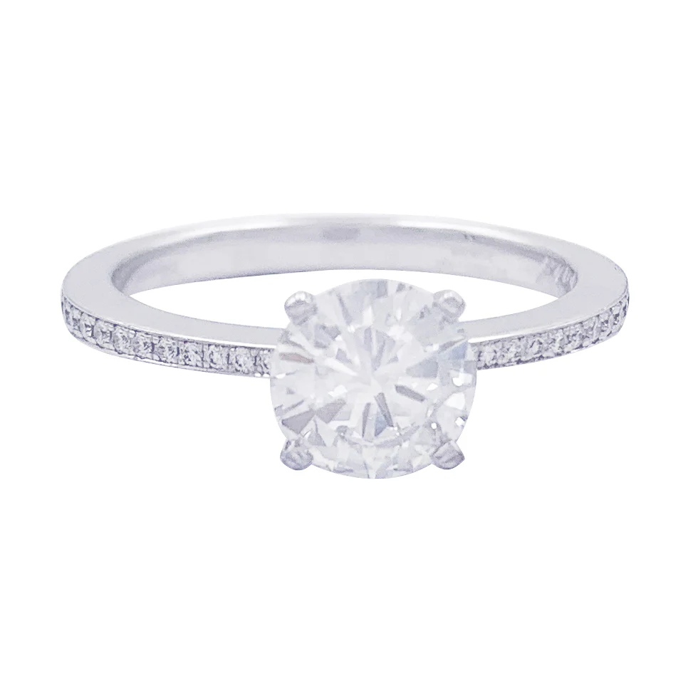 Bague Chopard diamant 1,01 ct, or blanc. - Image 4